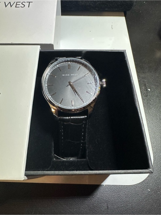 Nine West Other - Nine West Black Dial Men’s Watch with Black Leather Strap